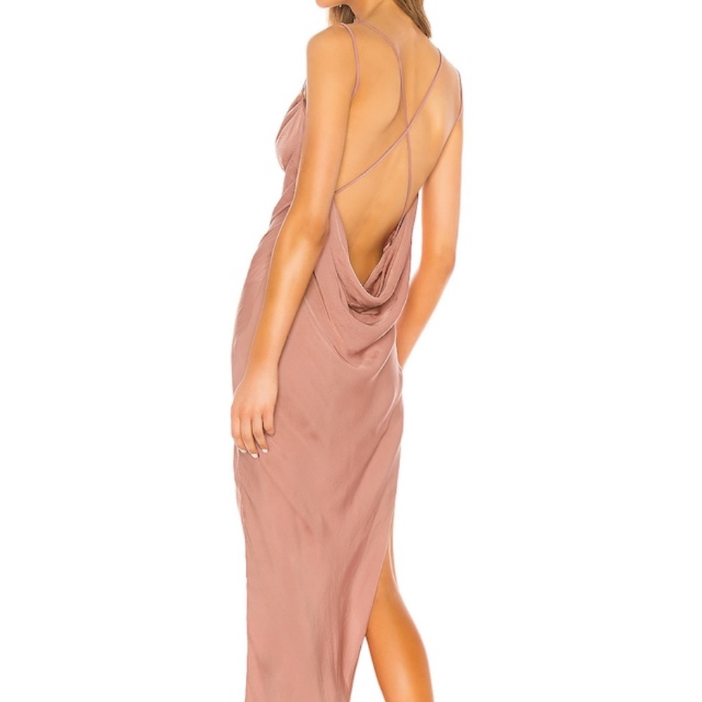MICHAEL COSTELLO X REVOLVE MAUVE DRESS